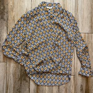 Pleione Faux Wrap Blouse, Medium